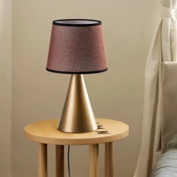 Lampa de masa, Opviq, 892OPV2598, Auriu/Maro imagine