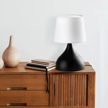 Lampa de masa, Opviq, 892OPV2616, Alb/Negru imagine