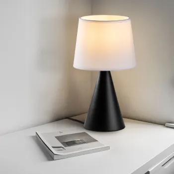 Lampa de masa, Opviq, 892OPV2620, Alb/Negru imagine
