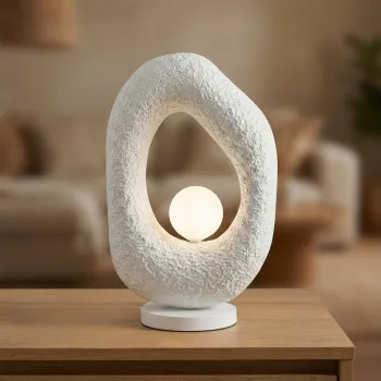 Lampa de masa, Opviq, 892OPV2631, Alb imagine