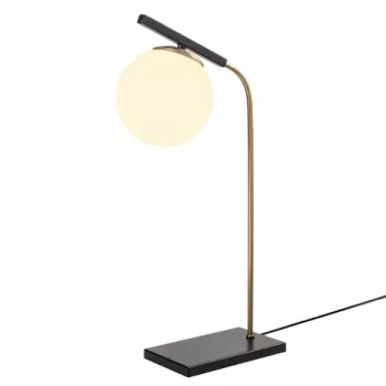Lampa de masa, Opviq, Yildiz - 4021, 26x55 cm, E27, 100 W, negru antic imagine