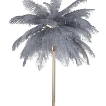 Lampa de masa Palm, Mauro Ferretti, 2 x E14, 40W, 40x55 cm, fier, auriu/gri imagine