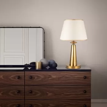 Lampa de masa, Pardo - 3041, Opviq, 30 x 55 cm, 1 x E27, 40W, aramiu antic imagine