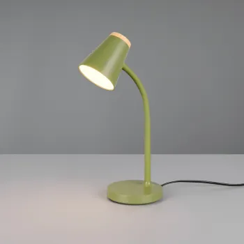 Lampa de masa Pongo, RL, 13x36 cm, 4.5W, 1x SMD, plastic, verde/natur imagine