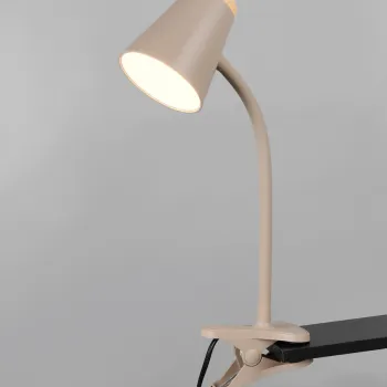 Lampa de masa Pongo, RL, 9.5x33 cm, 4.5W, 1x SMD, plastic, bej/natur imagine