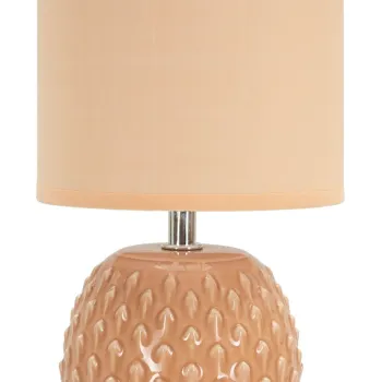 Lampa de masa Pontus, Mauro Ferretti, 1 x E14, 40W, 14x27 cm, ceramica/fier/textil, piersica imagine