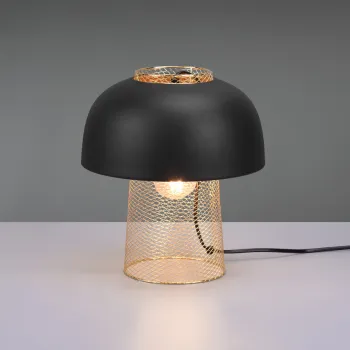 Lampa de masa Punch, RL, 25x28 cm, 25W, 1x E27, metal, negru mat imagine