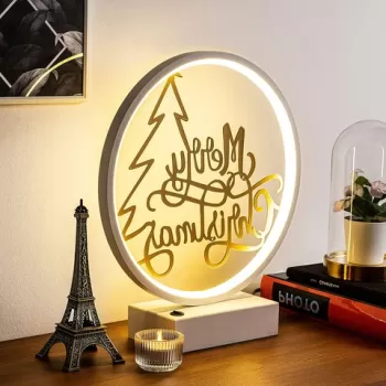 Lampa de masa, Shadow, 526SHD1140, Metal, Alb/Auriu imagine