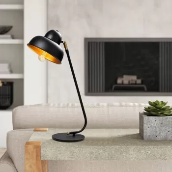 Lampa de masa, Sheen, 521SHN2154, Fier, Negru imagine