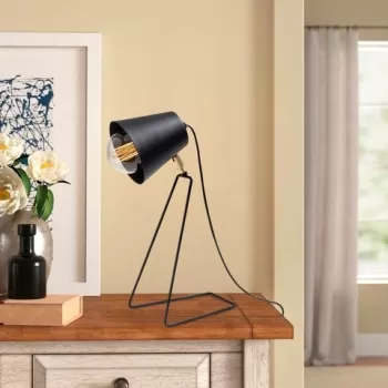 Lampa de masa, Sivani - NT - 148, Sheen, 15 x 25 x 40 cm, 1 x E27, 40W, negru imagine