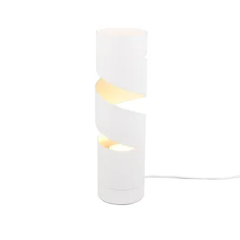 Lampa de masa Stream, TRIO, 12x35 cm, 10W, 1x GU10, metal, alb mat imagine