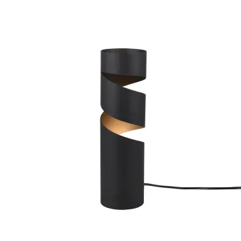 Lampa de masa Stream, TRIO, 12x35 cm, 10W, 1x GU10, metal, negru mat imagine