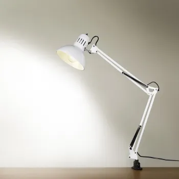 Lampa de masa Tajo, TRIO, 51x16.8x73.5 cm, 40W, 1x E27, metal, alb imagine