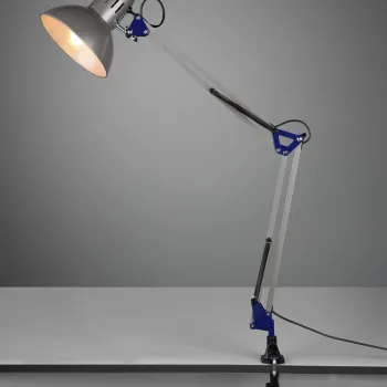 Lampa de masa Tajo, TRIO, 51x16.8x73.5 cm, 40W, 1x E27, metal, argintiu imagine