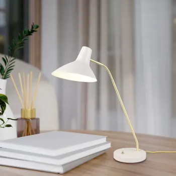 Lampa de masa Traveller, TRIO, 50x20x54 cm, 10W, 1x E27, metal, gri/auriu imagine