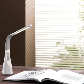 Lampa de masa Vento, RL, 12.5x38x46 cm, 5W, 1x SMD, plastic, alb imagine