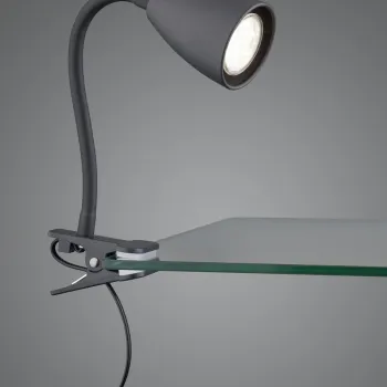 Lampa de masa Wanda, TRIO, 7x20 cm, 10W, 1x GU10, metal, negru mat imagine