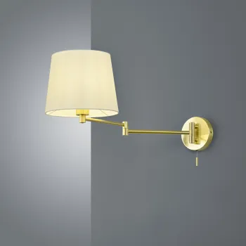 Lampa de perete Lyon, TRIO, 25.5x32.5 cm, 60W, 1x E27, metal, bronz mat/alb imagine
