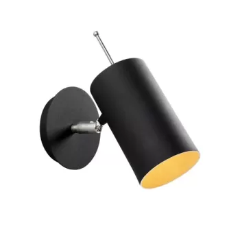 Lampa de perete Opviq Kem, E27, 100 W, 22x23 cm, negru imagine