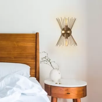 Lampa de perete, Opviq, Kirpi - 3092, E27, 100 W, metal imagine