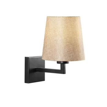 Lampa de perete Opviq Profil, 24x30 cm, E27, 40 W, negru/crem imagine