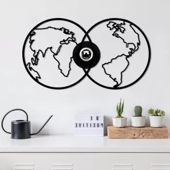 Lampa de perete, Shadow, 591 - A, E27, 100 W, metal/MDF, negru imagine