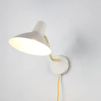 Lampa de perete Traveller, TRIO, 32.7x21 cm, 10W, 1x E27, metal, gri/auriu imagine