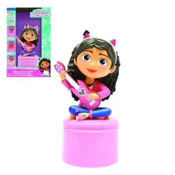 Lampa de veghe cu difuzor Gabby's Dollhouse, LEXIBOOK, 7x7x17.1 cm, roz imagine