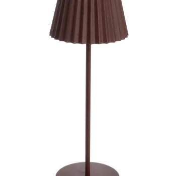 Lampa LED de exterior Artika, Bizzotto, 12.5x36 cm, cu baterie reincarcabila, otel acoperit cu pulbere, maro imagine