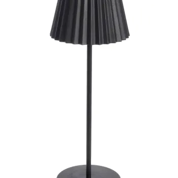 Lampa LED de exterior Artika, Bizzotto, 12.5x36 cm, cu baterie reincarcabila, otel acoperit cu pulbere, negru imagine