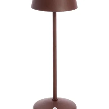 Lampa LED de exterior Esprit, Bizzotto, 11x33 cm, cu baterie reincarcabila, otel acoperit cu pulbere, maro imagine