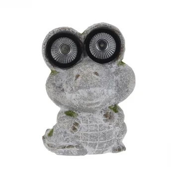 Lampa solara de gradina din ceramica Crocodile imagine