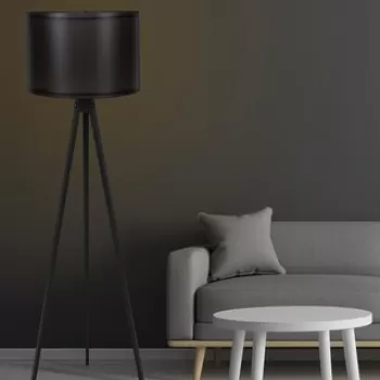 Lampadar, 120, FullHouse, 38 x 145 cm, 1 x E27, 60W, negru imagine