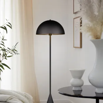 Lampadar Alfie, TRIO, 40x152 cm, 40W, 1x E27, metal, negru mat imagine