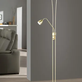 Lampadar Arizona, TRIO, 25.5x180 cm, 19W / 5W, 2x SMD, metal, bronz mat imagine