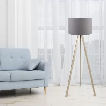 Lampadar, AYD-1522, Insignio, 38 x 140 cm, 1 x E27, 60W, gri/maro imagine