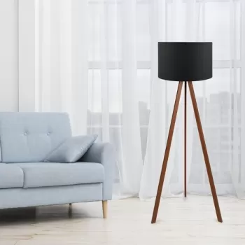 Lampadar, AYD-1533, Insignio, 38 x 140 cm, 1 x E27, 60W, negru/maro imagine