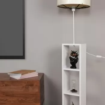 Lampadar, AYD-1799, Insignio, 30 x 140 cm, 1 x E27, 60W, alb/ecru imagine