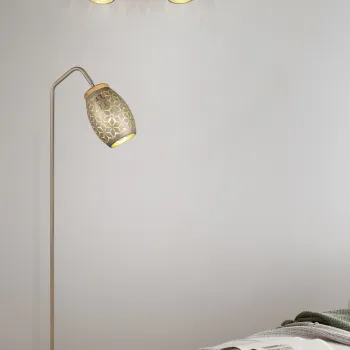 Lampadar Bidar, RL, 22x147 cm, 10W, 1x E27, metal, aramiu imagine