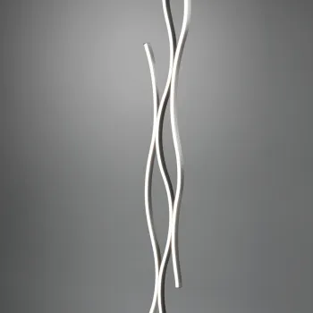 Lampadar Blaze, TRIO, 20.5x138 cm, 28W, 1x SMD LED, metal, argintiu/negru imagine