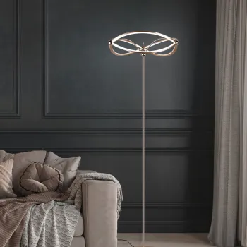 Lampadar Charivari, TRIO, 52x175 cm, 31W, 1x SMD LED, metal, bronz mat imagine