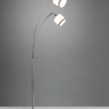 Lampadar Davos, RL, 12x185 cm, 28W, 3x E14, metal, gri/alb imagine