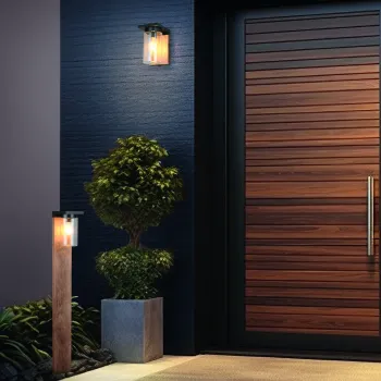 Lampadar de exterior Ardila, TRIO, 16x100 cm, 40W, 1x E27, aluminiu, natur/negru imagine