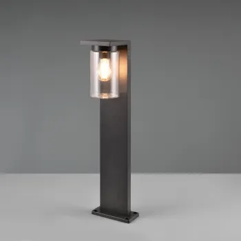 Lampadar de exterior Ardila, TRIO, 16x65 cm, 40W, 1x E27, aluminiu, negru mat imagine