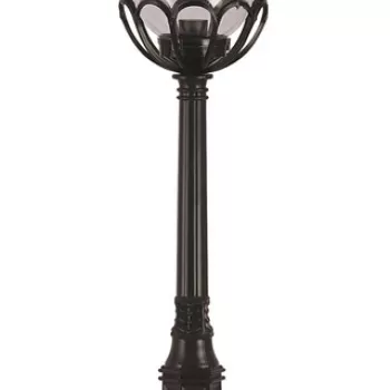 Lampadar de exterior, Avonni, 685AVN1105, Plastic ABS, Negru imagine