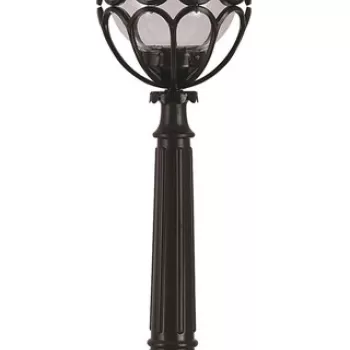 Lampadar de exterior, Avonni, 685AVN1108, Plastic ABS, Negru imagine