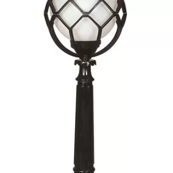 Lampadar de exterior, Avonni, 685AVN1117, Plastic ABS, Alb/Negru imagine