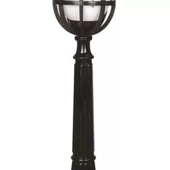 Lampadar de exterior, Avonni, 685AVN1122, Plastic ABS, Alb/Negru imagine
