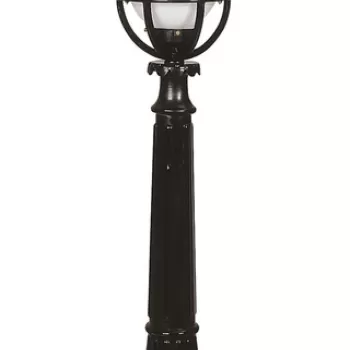 Lampadar de exterior, Avonni, 685AVN1140, Plastic ABS, Alb/Negru imagine