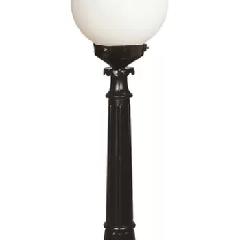 Lampadar de exterior, Avonni, 685AVN1156, Plastic ABS, Alb/Negru imagine